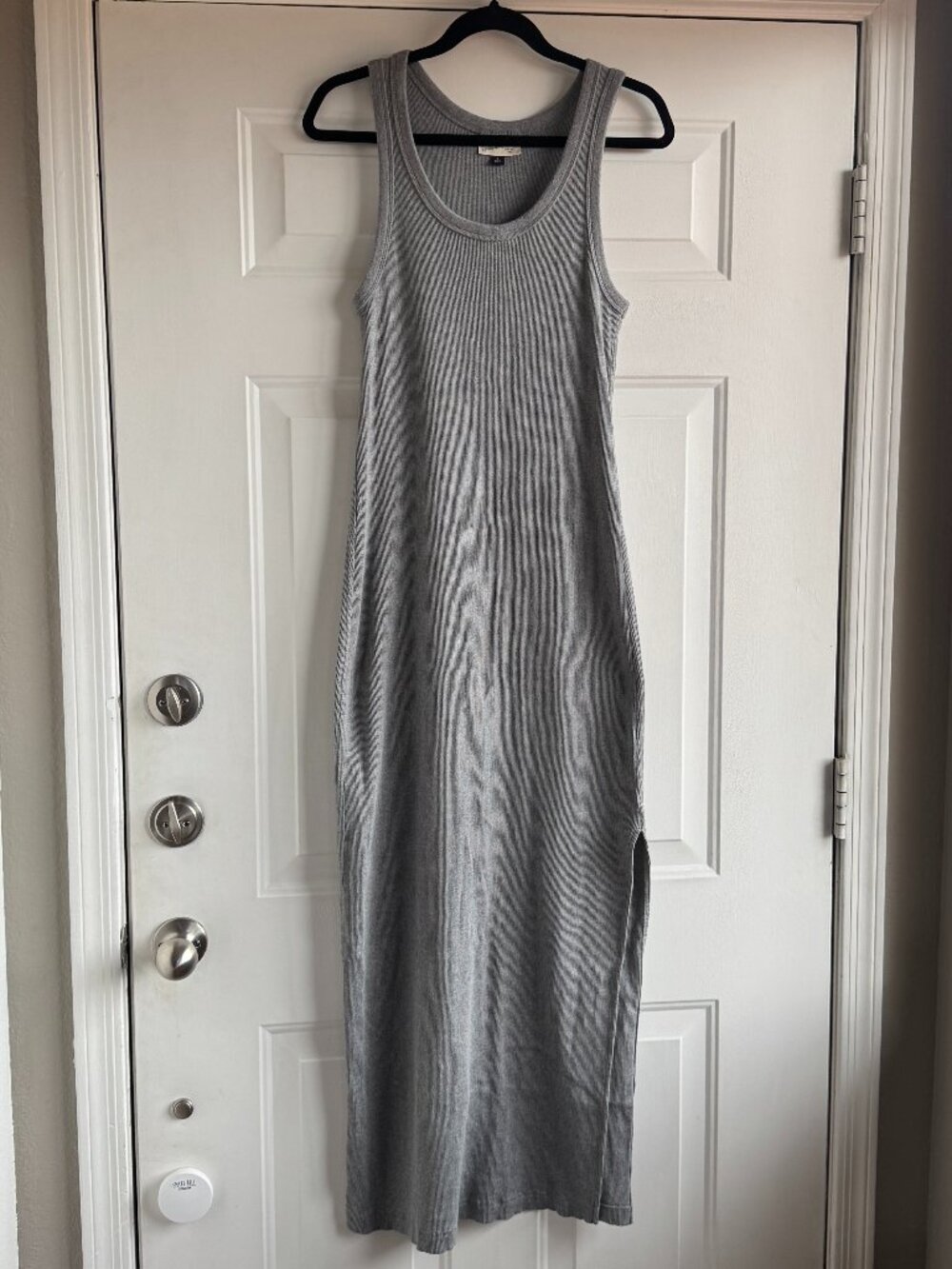 Universal Thread Gray Knit Sleeveless Maxi Dress